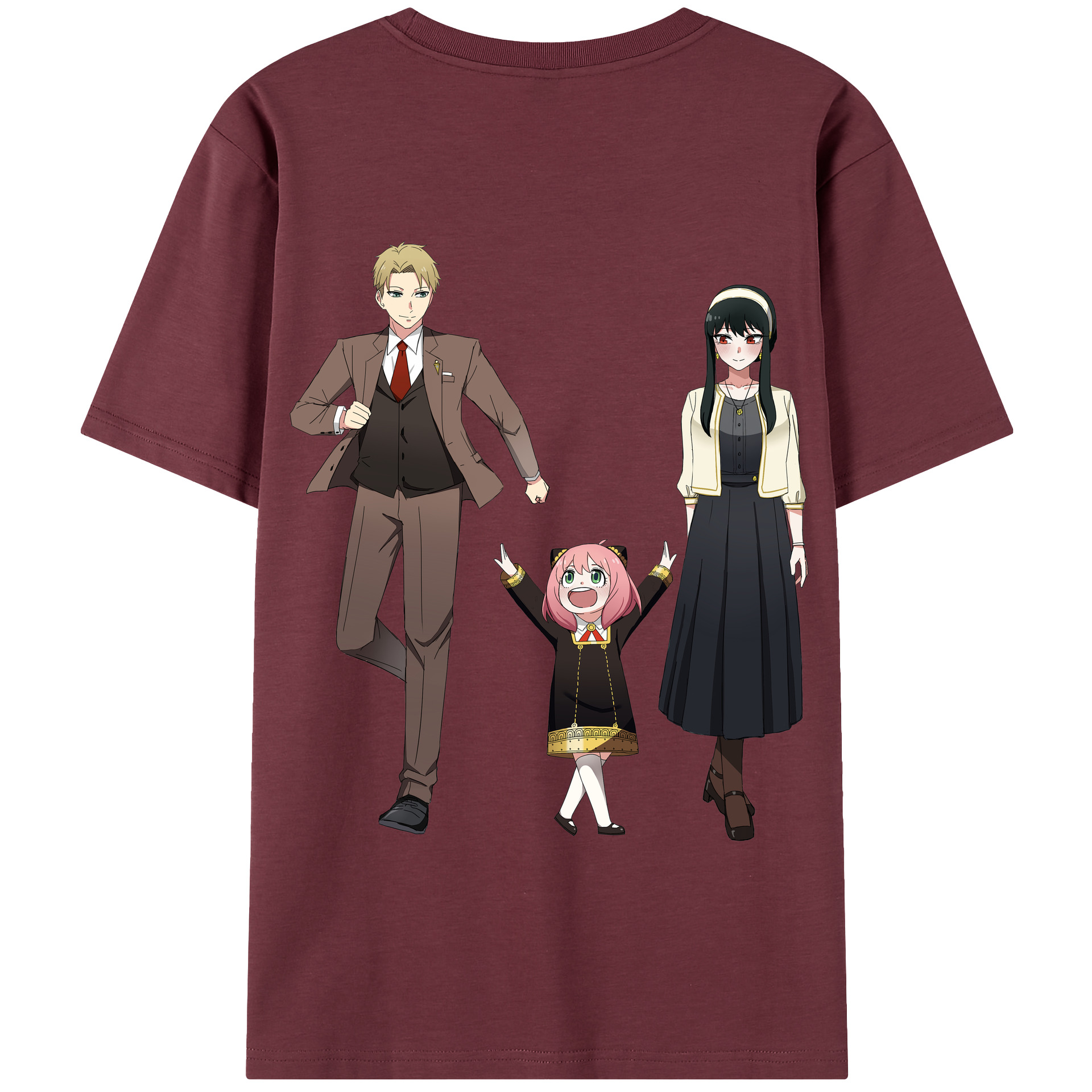 （画像用） SPY×FAMILY间谍家家酒 綿100％半袖Tシャツ（背面プリント）